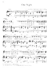 scarica la spartito per fisarmonica One night (Interprète : Fats Domino) (Slow Fox) in formato PDF