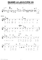 download the accordion score Quand la java s'en va in PDF format