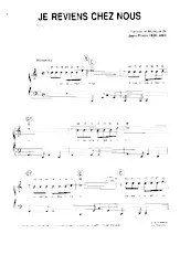 scarica la spartito per fisarmonica Je reviens chez nous (Chant : Les Compagnons de la Chanson) (Habanera) in formato PDF
