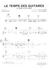 scarica la spartito per fisarmonica Le temps des guitares (Chant : Tino Rossi) (Adaptation : Xavier Bordes) (Twist) in formato PDF