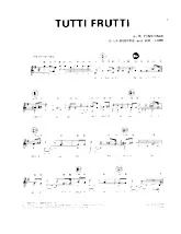 scarica la spartito per fisarmonica Tutti Frutti (Chant : Little Richard / Johnny Hallyday) (Rock and Roll) in formato PDF