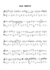 scarica la spartito per fisarmonica Valse Violette in formato PDF