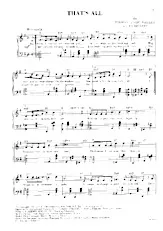 scarica la spartito per fisarmonica That's all (Slow / Fox Trot) in formato PDF