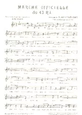 scarica la spartito per fisarmonica Marche Officielle du 43 R I de Lille in formato PDF