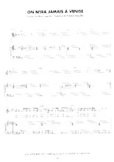 scarica la spartito per fisarmonica On n'ira jamais à Venise (Slow) in formato PDF