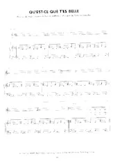 scarica la spartito per fisarmonica Qu'est-ce que t'es belle (Interprète : Marc Lavoine et Catherine Ringer) (Ballade) in formato PDF