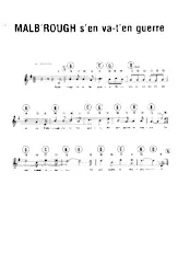 download the accordion score Malbrough s'en va-t-en guerre in PDF format