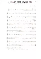 télécharger la partition d'accordéon I can't stop loving you (C'etait plus fort que tout) (Chant : Ray Charles) au format PDF