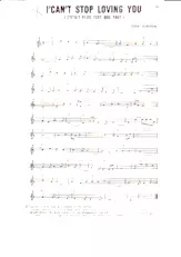 descargar la partitura para acordeón I can't stop loving you (C'etait plus fort que tout) (Chant : Ray Charles) en formato PDF