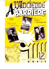 descargar la partitura para acordeón A l'ancienne barrière (Valse) en formato PDF