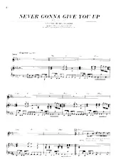 scarica la spartito per fisarmonica Never gonna give you up (Interprète : Rick Astley) (Disco Rock) in formato PDF