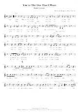 download the accordion score You're the one that I want (From : Grease) in PDF format