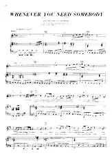 scarica la spartito per fisarmonica Whenever you need somebody (Interprète : Rick Astley) (Disco Rock) in formato PDF
