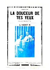 télécharger la partition d'accordéon La douceur de tes yeux (Valse Musette) au format PDF