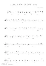 descargar la partitura para acordeón Le petit pont de bois (Fox) en formato PDF