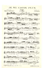 download the accordion score Je ne crois plus (Tango) in PDF format