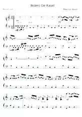 télécharger la partition d'accordéon Boléro de Ravel au format PDF
