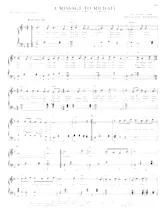 télécharger la partition d'accordéon A message to Michael (A message to Martha) (Chant : Dionne Warwick) (Slow) au format PDF