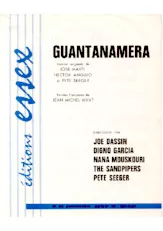 télécharger la partition d'accordéon Guantanamera (Chant : Joe Dassin / Digno Garcia / Nana Mouskouri / The Sandpipers) (Guajira) au format PDF