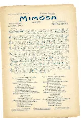 télécharger la partition d'accordéon Mimosa (Chant : Raquel Meller) au format PDF