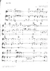 télécharger la partition d'accordéon Alfie (Chant : Dionne Warwick) (Slow) au format PDF