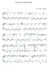 descargar la partitura para acordeón Carmencita Bonita (Valse) en formato PDF