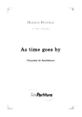download the accordion score As time goes by (Arrangement : Mikel Astigarraga) (1er + 2ème + 3ème + 4ème Accordéon + Basse) in PDF format