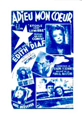 télécharger la partition d'accordéon Adieu mon coeur (Du Film : Etoile sans lumière) (Chant : Edith Piaf) au format PDF
