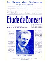 télécharger la partition d'accordéon Etude de Concert au format PDF