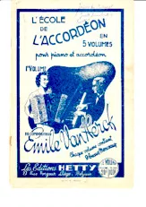download the accordion score L'Ecole de l'Accordéon en 5 Volumes pour Piano et Accordéon du Compositeur Emile Van Herck (1er Volume) in PDF format