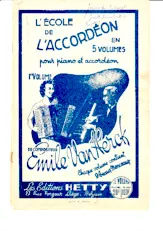 télécharger la partition d'accordéon L'Ecole de l'Accordéon en 5 Volumes pour Piano et Accordéon du Compositeur Emile Van Herck (1er Volume) au format PDF