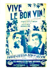 télécharger la partition d'accordéon Vive le bon vin (Chant : Jacques Hélian / Luis Mariano) (Tarentelle) au format PDF