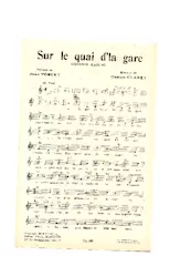 descargar la partitura para acordeón Sur le quai d' la gare (Chanson Marche) en formato PDF