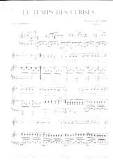 télécharger la partition d'accordéon Le temps des cerises (Arrangement : Georges Petsilas) (Chant : Tino Rossi) (Boléro) au format PDF