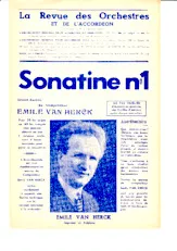 télécharger la partition d'accordéon Sonatine n°1 au format PDF