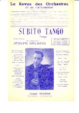 télécharger la partition d'accordéon Subito Tango au format PDF