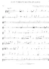 scarica la spartito per fisarmonica Can't help falling in love (Interprètes : UB40) (Reggae) in formato PDF