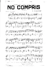 scarica la spartito per fisarmonica No Compris (Swing) in formato PDF