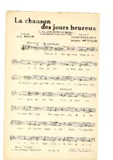 télécharger la partition d'accordéon La chanson des jours heureux (Du Film : Les jours heureux) au format PDF