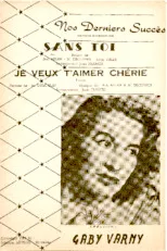 download the accordion score Sans toi (Arrangement : Joan Françis) (Chant : Gaby Varny) (Orchestration) (Boléro) in PDF format