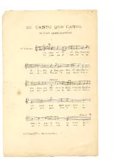 télécharger la partition d'accordéon Se canto que canto (Célèbre Chanson Patoise) au format PDF