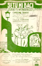 télécharger la partition d'accordéon Se tu mi baci (Quand tu m'embrasses) (Version Française et Italienne) (Tango) au format PDF