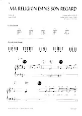 télécharger la partition d'accordéon Ma religion dans son regard (Chant : Johnny Hallyday) au format PDF