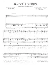 télécharger la partition d'accordéon Da Dou Ron Ron (Da Doo Ron Ron) (Chant : The Crystals / Johnny Hallyday) (Rock and Roll) au format PDF