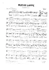 download the accordion score Rue de Lappe (Chant : Andrex / Mouloudji) (Java) in PDF format