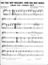download the accordion score You're my heart You're my soul / Avec toi Contre toi (Chant : Modern Talking / Alexa Leclère) in PDF format