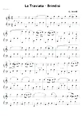 télécharger la partition d'accordéon La Traviata (Brindisi) au format PDF