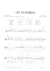 télécharger la partition d'accordéon Les Acadiens (Pop) au format PDF