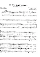 scarica la spartito per fisarmonica Si tu vas à Rio (Chant : Dario Moreno) (Samba) in formato PDF