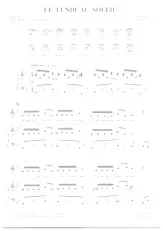 télécharger la partition d'accordéon Le lundi au soleil (Chant : Claude François) (Pop) au format PDF